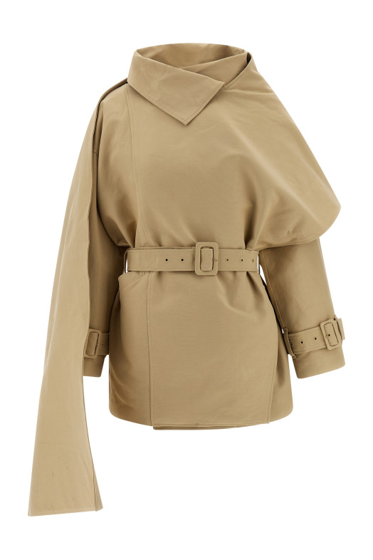 'Mini Scarfcoat' coat Beige
