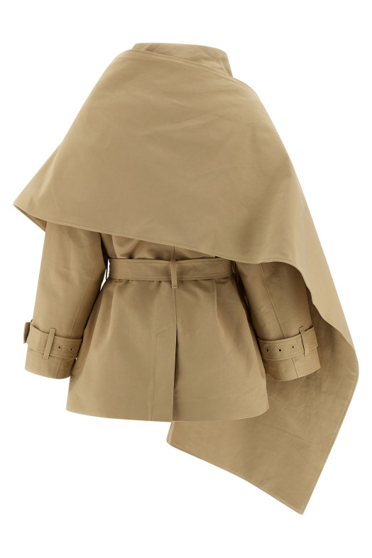 'Mini Scarfcoat' coat Beige