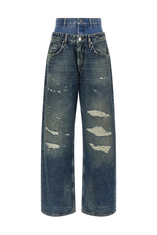 Double layer jeans Blue