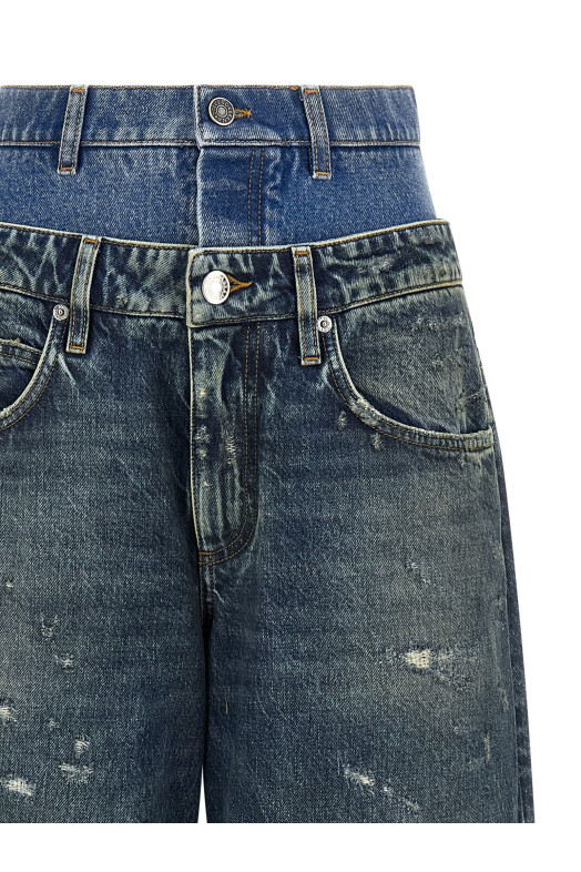 Double layer jeans Blue