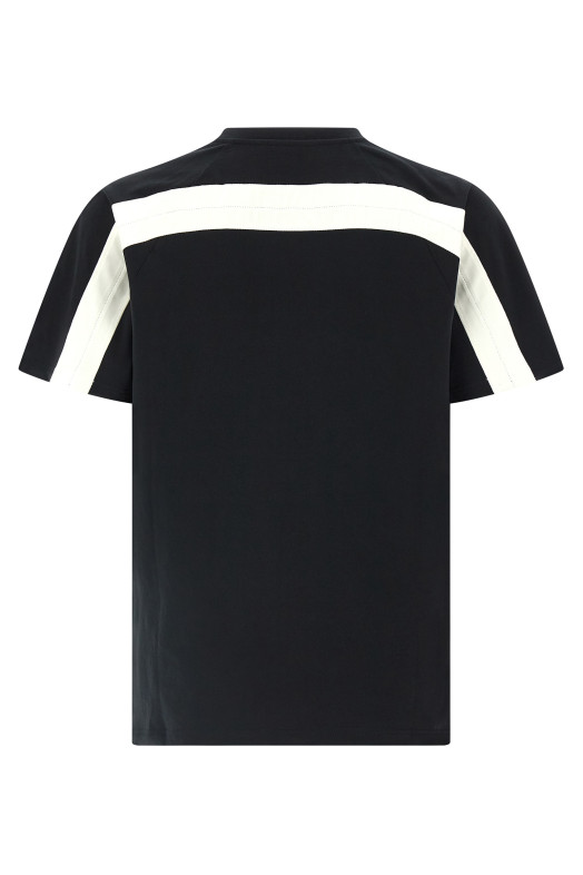 Satin insert t-shirt Black-grey Satin insert t-shirt Black-grey