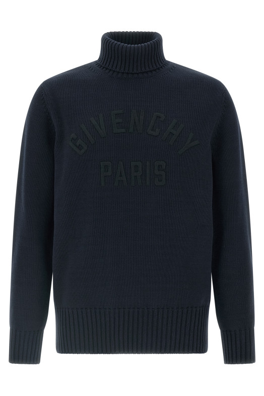 'GIVENCHY Paris' turtleneck sweater Blue