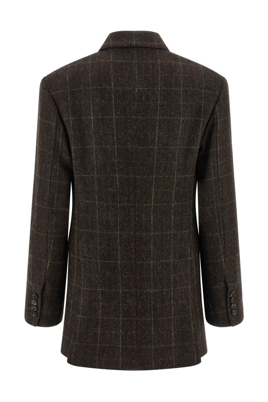 Блейзер из шетландской шерсти, коричневый ALBERTO BIANI II878WO219161