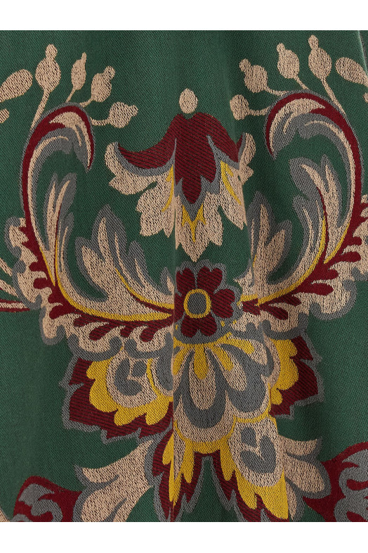 Цветочный плащ с узором «пейсли» Зеленый ETRO WRBD0027AQ291X0826