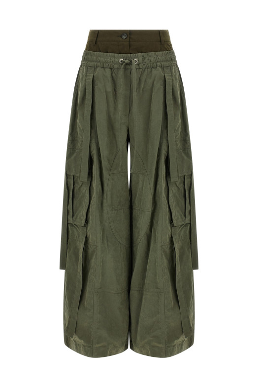 Двошарові штани для вантажних робіт Зелені DOLCE & GABBANA FTDGXTHUMS8N3644