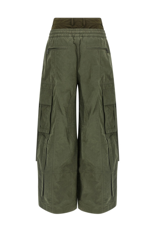 Двошарові штани для вантажних робіт Зелені DOLCE & GABBANA FTDGXTHUMS8N3644