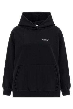 Logo print hoodie Black-grey Logo print hoodie Black-grey