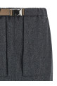 Fresh wool skirt Gray