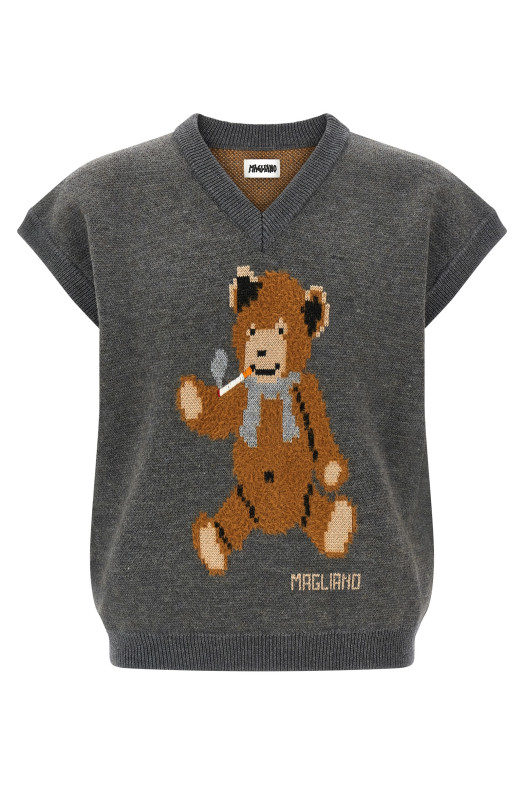 'Teddy Bear' vest Gray