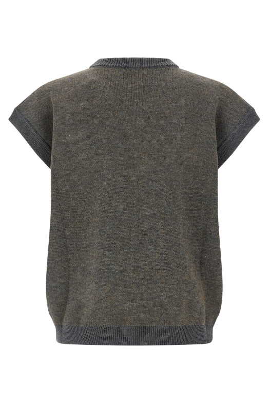 'Teddy Bear' vest Gray