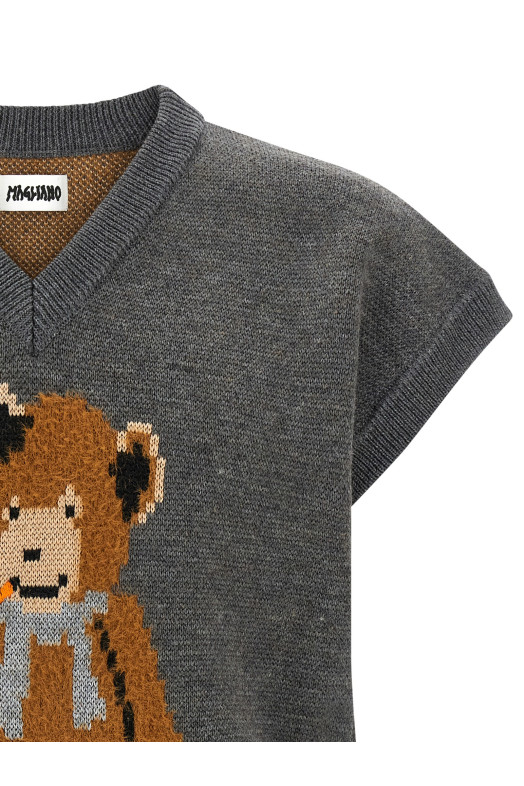 'Teddy Bear' vest Gray