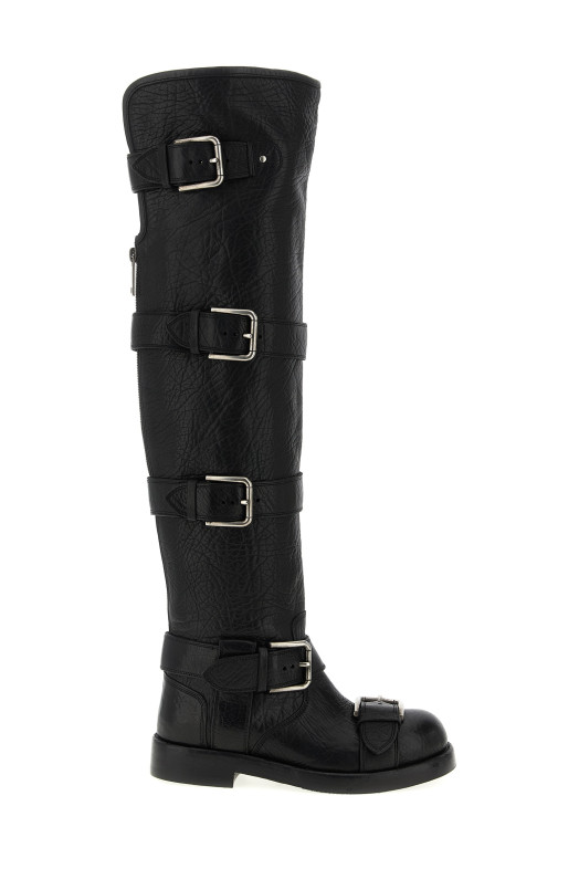 'Bernini' biker boots Black