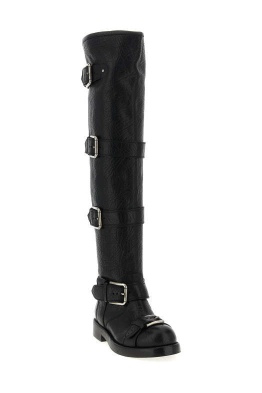 'Bernini' biker boots Black