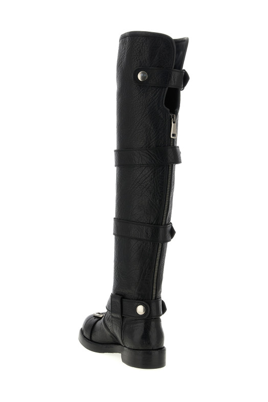 'Bernini' biker boots Black