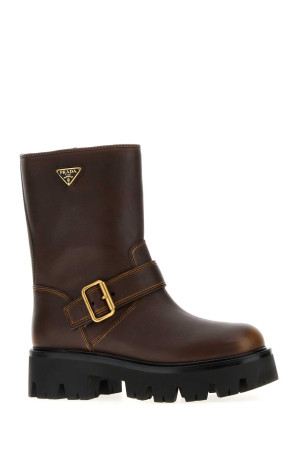 Brown leather boots PRADA (1U187OF050DFW)