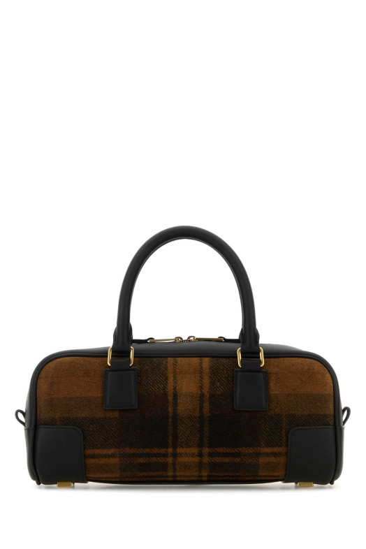 Сумка Amazona 23 из кожи с принтом и замши LOEWE (A039N23X04)