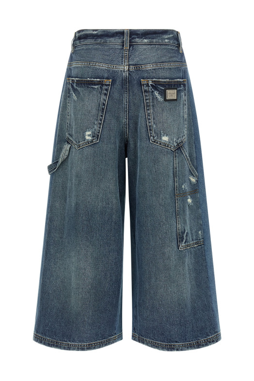 Синие джинсовые бермуды DOLCE & GABBANA FTDGGDG8OD4S9001