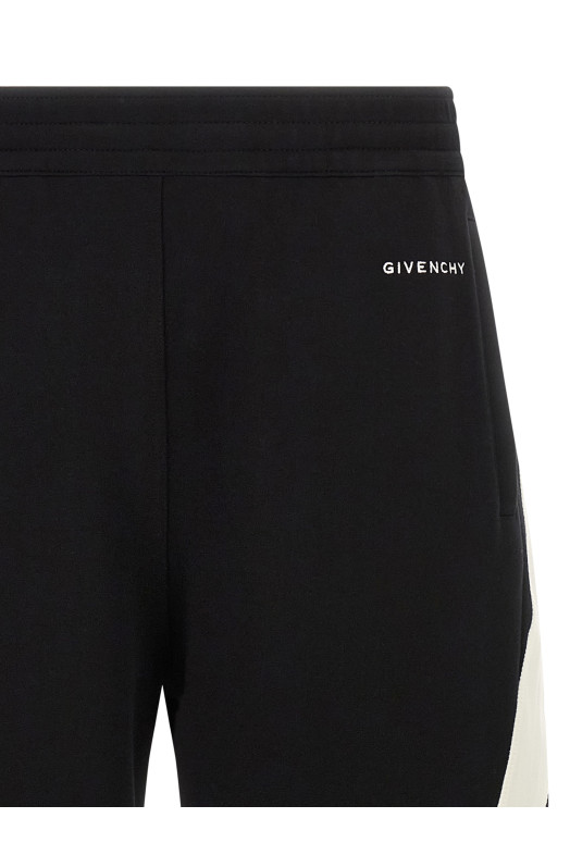 Satin insert joggers Black-grey