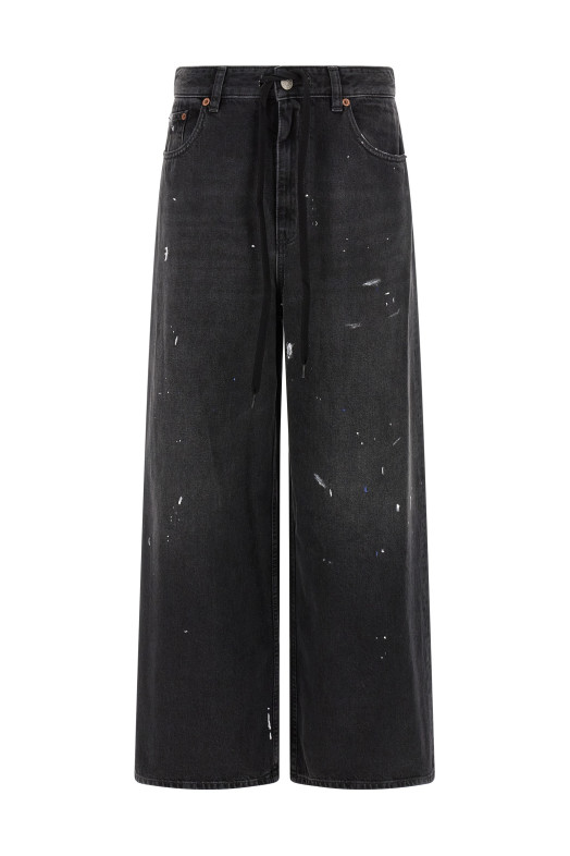 Джинси з лакованої шкіри Чорні MM6 MAISON MARGIELA S52LA0262M30011966