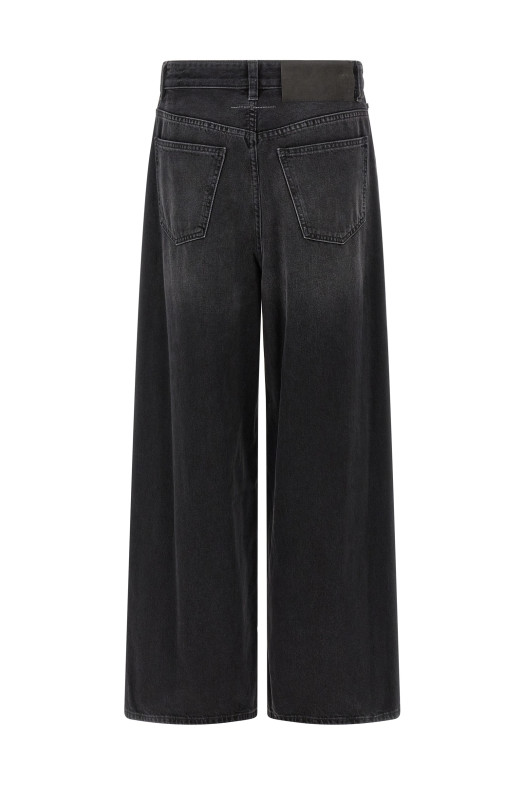 Джинси з лакованої шкіри Чорні MM6 MAISON MARGIELA S52LA0262M30011966