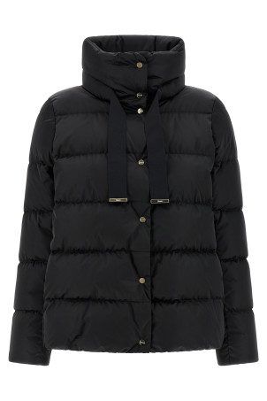 Блискуча атласна куртка Чорна HERNO PI001936D12170Z9300