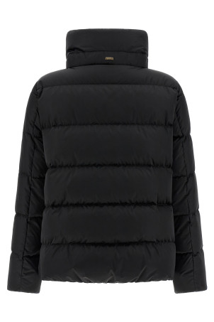 Блискуча атласна куртка Чорна HERNO PI001936D12170Z9300