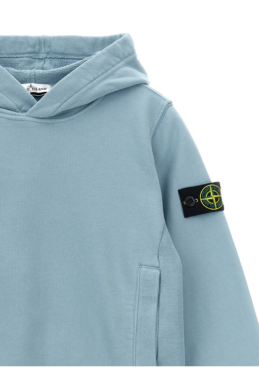 Худі з логотипом BLUE STONE ISLAND JUNIOR K2S166100004S0A20V004A Худі з логотипом BLUE STONE ISLAND JUNIOR K2S166100004S0A20V004A