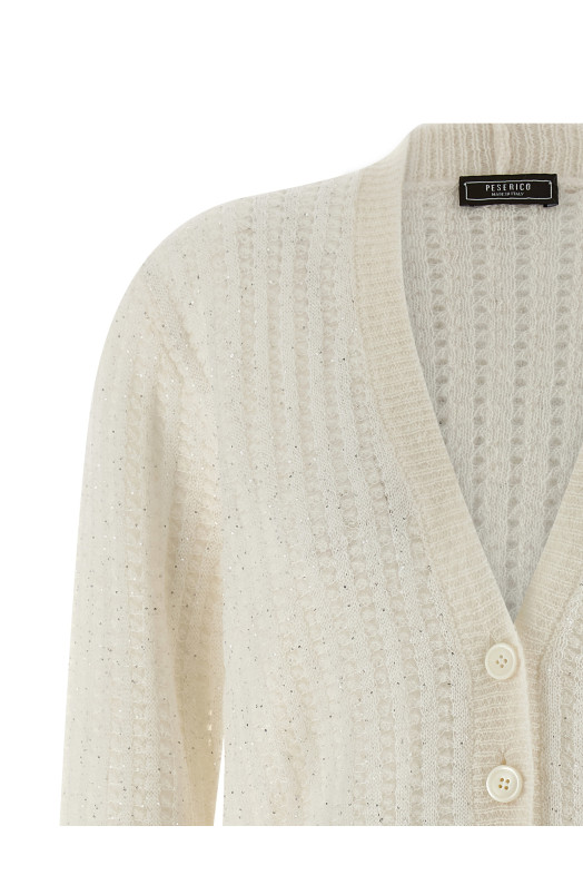 Трикотажный кардиган Белый E99004F079217C03C