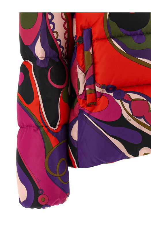 Пухова куртка «Orchidee» Різнокольорова 5UYC025U787017