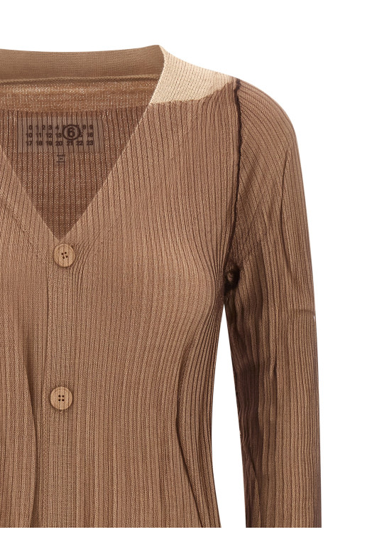 Двухслойное платье «Trapped» Бежевое S62HP0033M13191961