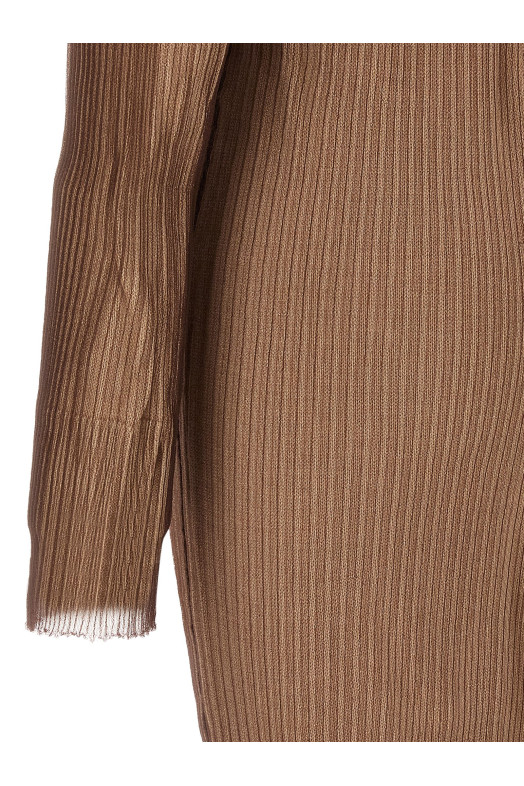 Двухслойное платье «Trapped» Бежевое S62HP0033M13191961