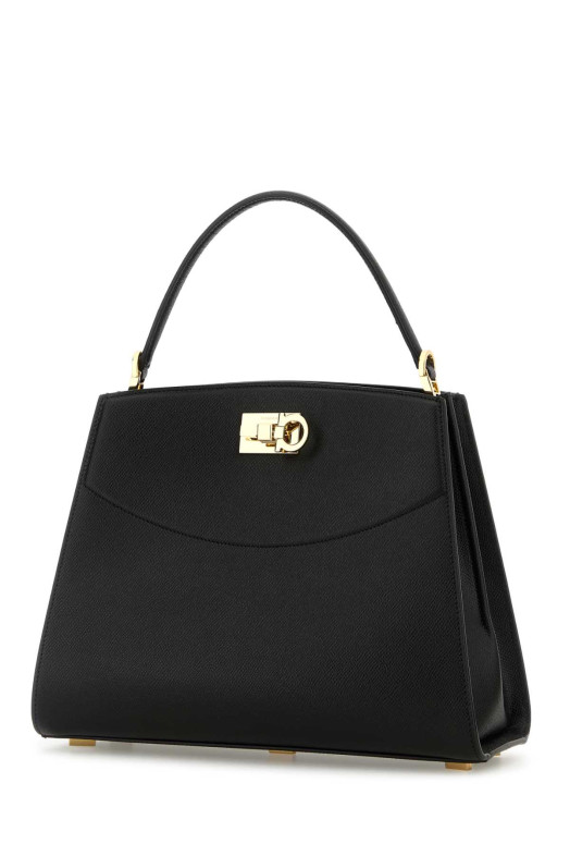Black leather handbag Black SALVATORE FERRAGAMO (21A169786095)