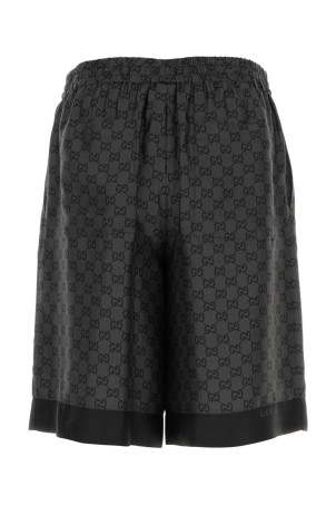 Шовкові шорти-бермуди з принтом GUCCI (810782ZATBI) Шовкові шорти-бермуди з принтом GUCCI (810782ZATBI)