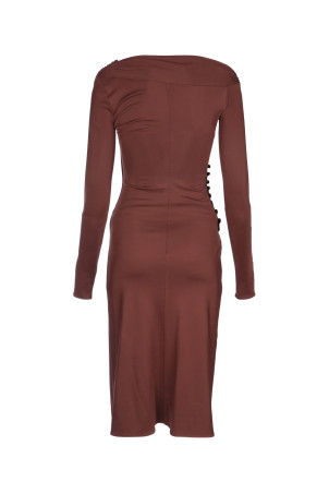 ABITO MIDI SCOLLO V ELISABETTA FRANCHI (AB82257E2) ABITO MIDI SCOLLO V ELISABETTA FRANCHI (AB82257E2)