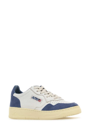 Two-tone leather and suede Medalist sneakers AUTRY (AULW) Two-tone leather and suede Medalist sneakers AUTRY (AULW)