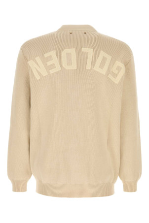 Бежевый кардиган из эластичной хлопковой смеси GOLDEN GOOSE DELUXE BRAND (GMP00946P001972) Бежевый кардиган из эластичной хлопковой смеси GOLDEN GOOSE DELUXE BRAND (GMP00946P001972)