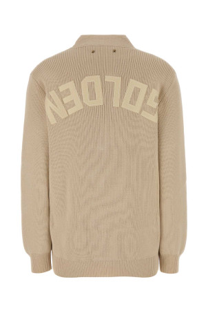 Beige stretch cotton blend Danielle cardigan GOLDEN GOOSE DELUXE BRAND (GWP00950P001972) Beige stretch cotton blend Danielle cardigan GOLDEN GOOSE DELUXE BRAND (GWP00950P001972)