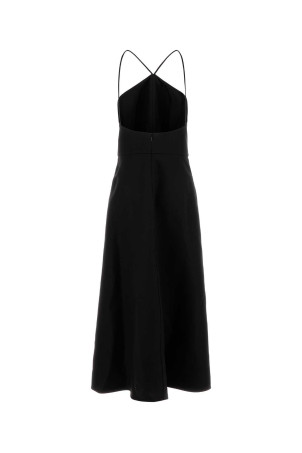 Черное платье из смешанного шелка JIL SANDER (J01CT0258J55076) Черное платье из смешанного шелка JIL SANDER (J01CT0258J55076)