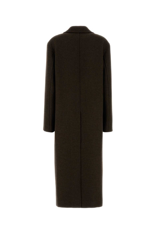 Шерстяное пальто коричневого цвета JIL SANDER (J02AA0187J40258) Шерстяное пальто коричневого цвета JIL SANDER (J02AA0187J40258)