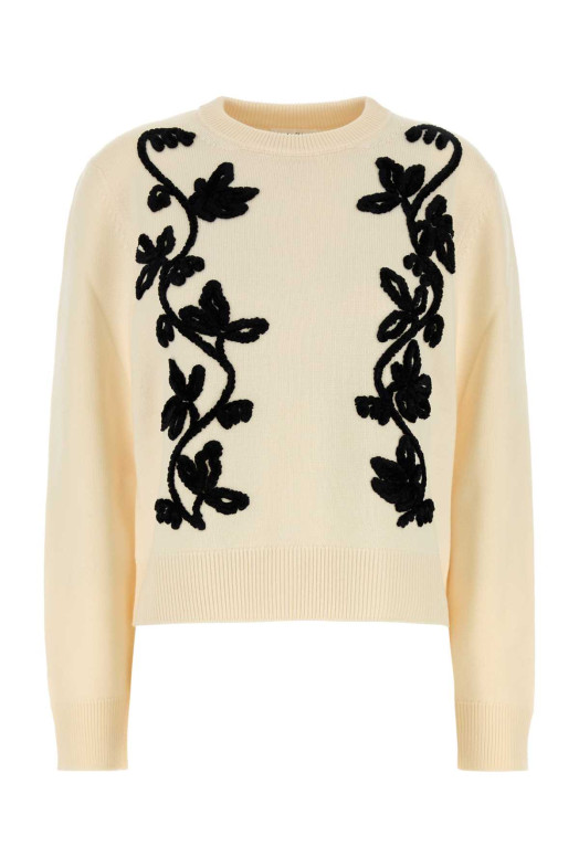 Cream wool sweater Beige JIL SANDER (J02GP0220J14802)