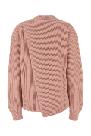Свитер из шерсти пудрово-розового цвета оверсайз JIL SANDER (J02GP0223J14737) Свитер из шерсти пудрово-розового цвета оверсайз JIL SANDER (J02GP0223J14737)