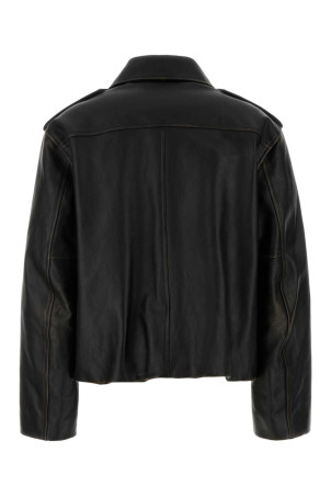 Темно-коричневая кожаная куртка JIL SANDER (J03SW0012J07224) Темно-коричневая кожаная куртка JIL SANDER (J03SW0012J07224)
