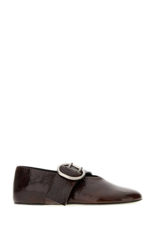Коричневі шкіряні балетки JIL SANDER (J15WZ0031P8297) Коричневі шкіряні балетки JIL SANDER (J15WZ0031P8297)