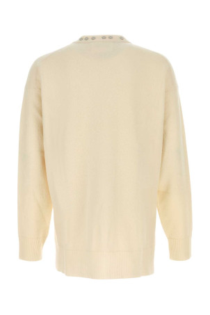 Свитер из шерсти цвета слоновой кости Бежевый JIL SANDER (J22GP0267J14603) Свитер из шерсти цвета слоновой кости Бежевый JIL SANDER (J22GP0267J14603)