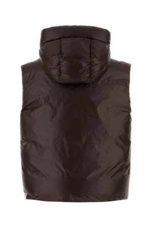 Шоколадная нейлоновая пуховая куртка Brown JIL SANDER (J40AF0175J70007) Шоколадная нейлоновая пуховая куртка Brown JIL SANDER (J40AF0175J70007)