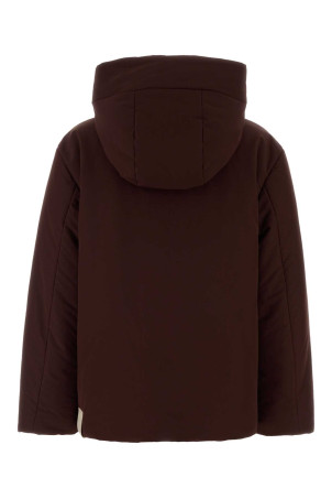 Chocolate polyester down jacket JIL SANDER (J40AF0178J74276)