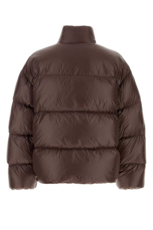 Chocolate nylon down jacket Brown JIL SANDER (J47AF0155J70007)