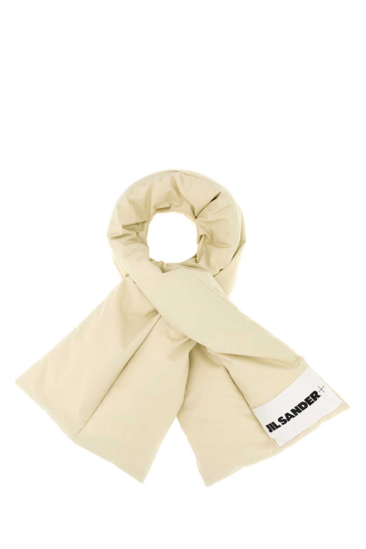 Хлопковый шарф кремового цвета JIL SANDER (J47TE0001J45296) Хлопковый шарф кремового цвета JIL SANDER (J47TE0001J45296)
