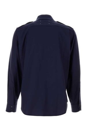 Navy blue wool shirt MAISON MARGIELA (S50DT0059M35524) Navy blue wool shirt MAISON MARGIELA (S50DT0059M35524)