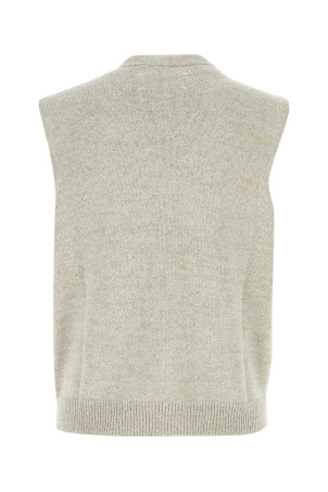 Жилет из смешанной хлопковой ткани серого цвета MAISON MARGIELA (S50FB0115M13152) Жилет из смешанной хлопковой ткани серого цвета MAISON MARGIELA (S50FB0115M13152)